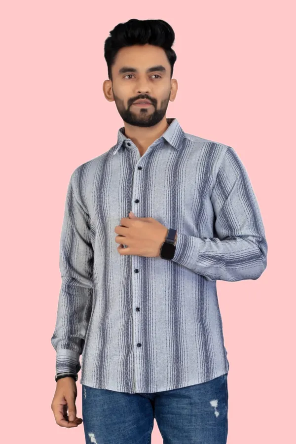 Grey_Cotton_Blend_Striped_Full_Sleeve_Shirt_For_Men