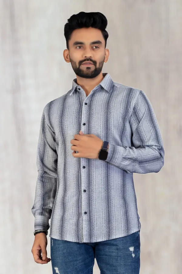 Grey_Cotton_Blend_Striped_Full_Sleeve_Shirt_For_Men