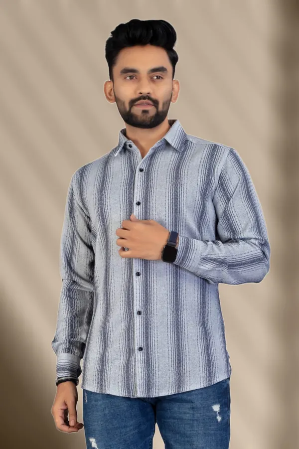 Grey_Cotton_Blend_Striped_Full_Sleeve_Shirt_For_Men