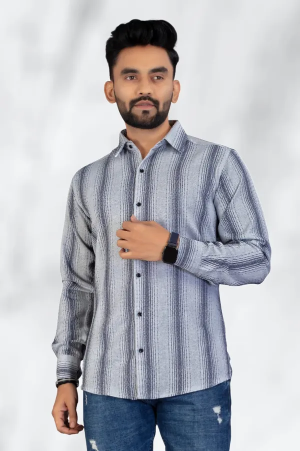 Grey_Cotton_Blend_Striped_Full_Sleeve_Shirt_For_Men