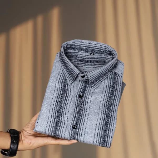 Grey_Cotton_Blend_Striped_Full_Sleeve_Shirt_For_Men