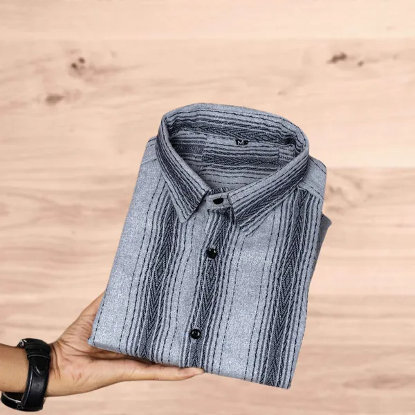 Grey_Cotton_Blend_Striped_Full_Sleeve_Shirt_For_Men