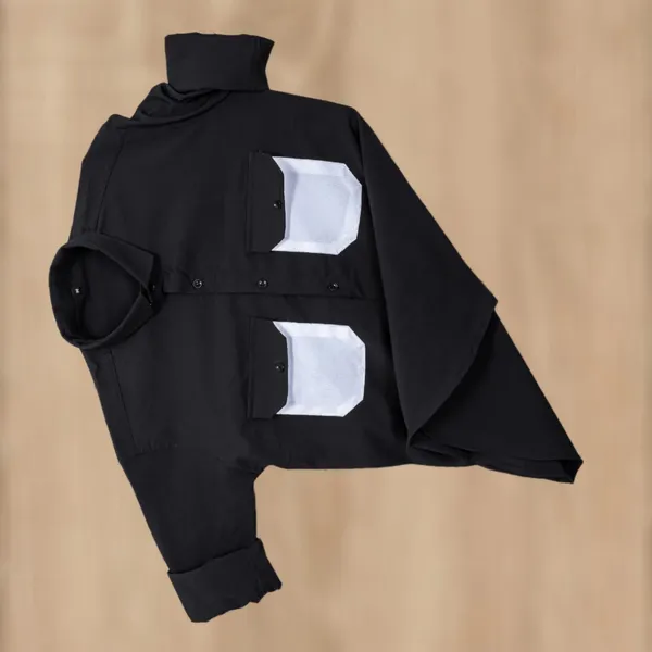Black_Polycotton_Solid_Full_Sleeve_Shirt_For_Men
