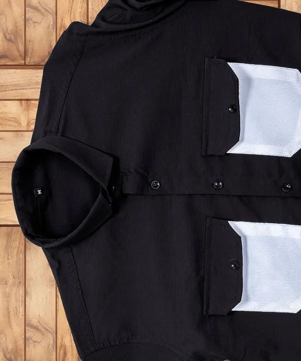 Black_Polycotton_Solid_Full_Sleeve_Shirt_For_Men