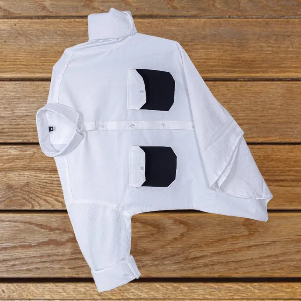White_Polycotton_Solid_Full_Sleeve_Shirt_For_Men