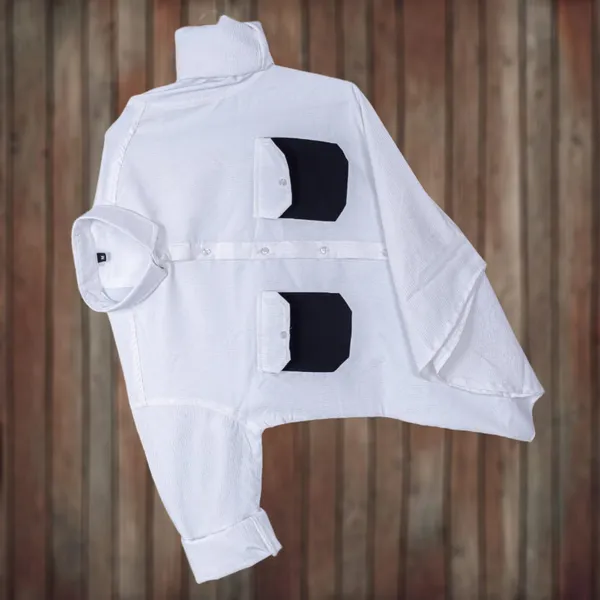 White_Polycotton_Solid_Full_Sleeve_Shirt_For_Men