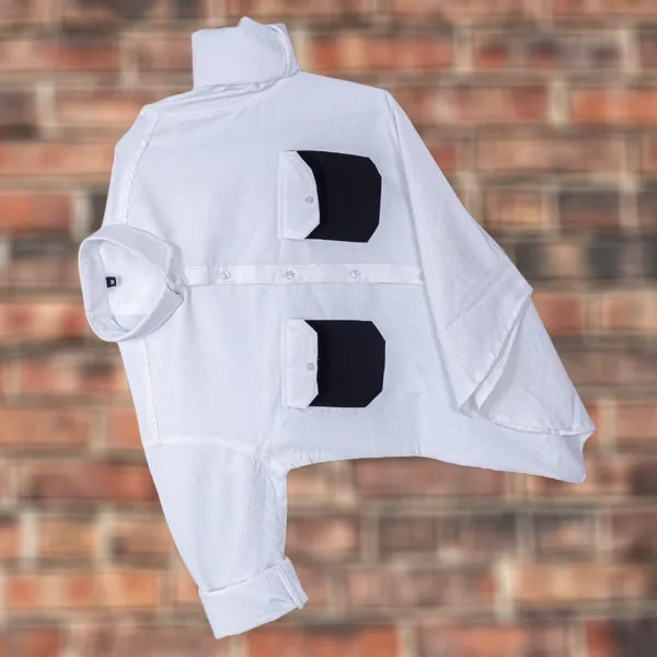 White_Polycotton_Solid_Full_Sleeve_Shirt_For_Men