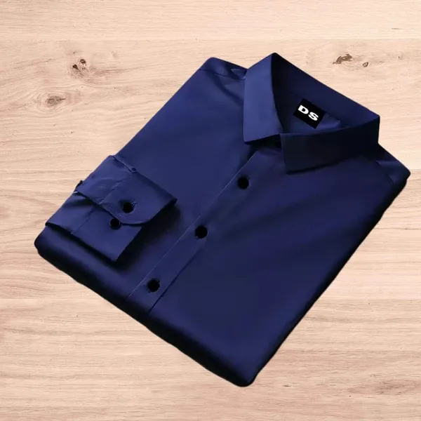 Blue_Satin_Solid_Full_Sleeve_Shirt_For_Men