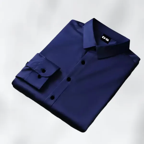 Blue_Satin_Solid_Full_Sleeve_Shirt_For_Men