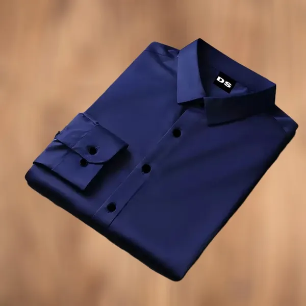 Blue_Satin_Solid_Full_Sleeve_Shirt_For_Men