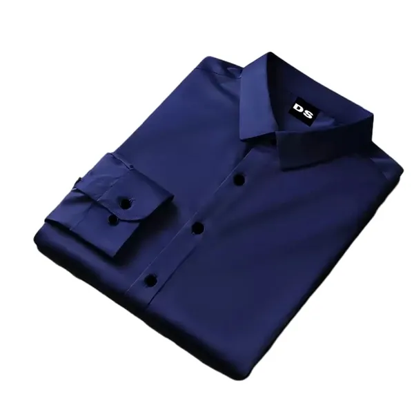 Blue_Satin_Solid_Full_Sleeve_Shirt_For_Men