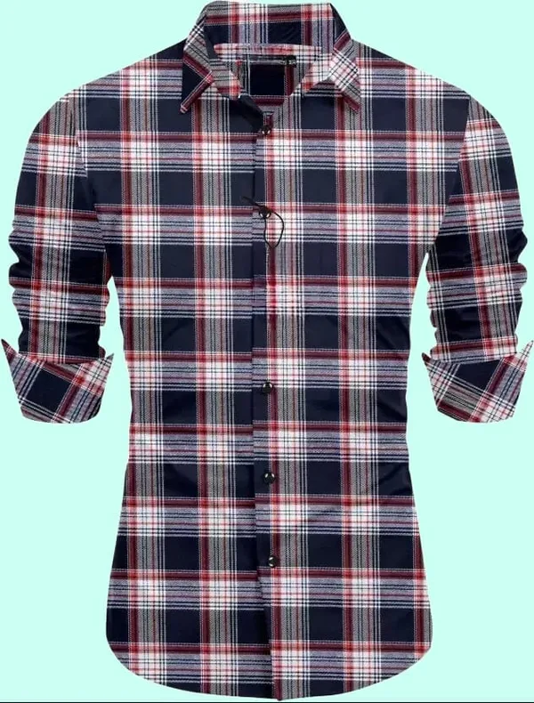 Multicolor_Cotton_Blend_Checkered_Full_Sleeve_Shirt_For_Men
