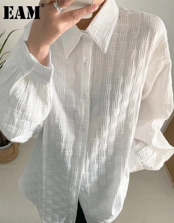 White_Cotton_Blend_Solid_Full_Sleeve_Shirt_For_Men