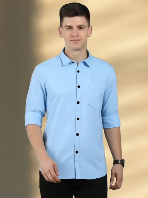 Light_Blue_Cotton_Blend_Solid_Full_Sleeve_Shirt_For_Men