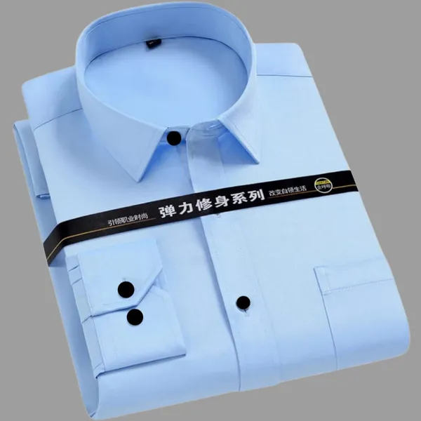 Light_Blue_Cotton_Blend_Solid_Full_Sleeve_Shirt_For_Men