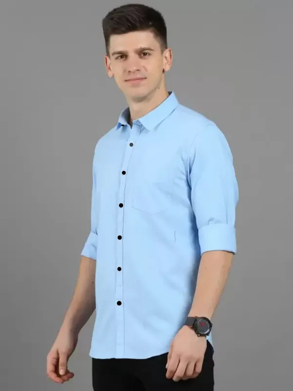 Light_Blue_Cotton_Blend_Solid_Full_Sleeve_Shirt_For_Men