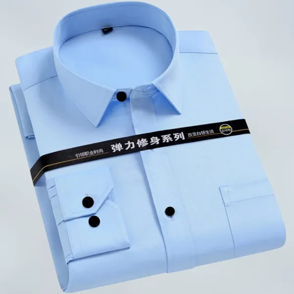 Light_Blue_Cotton_Blend_Solid_Full_Sleeve_Shirt_For_Men