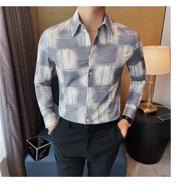 Grey_Polycotton_Printed_Full_Sleeve_Shirt_For_Men
