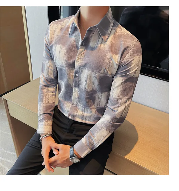Grey_Polycotton_Printed_Full_Sleeve_Shirt_For_Men