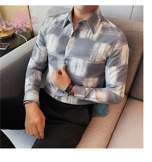 Grey_Polycotton_Printed_Full_Sleeve_Shirt_For_Men