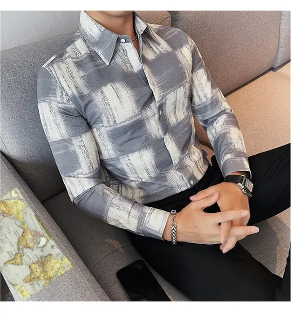 Grey_Polycotton_Printed_Full_Sleeve_Shirt_For_Men