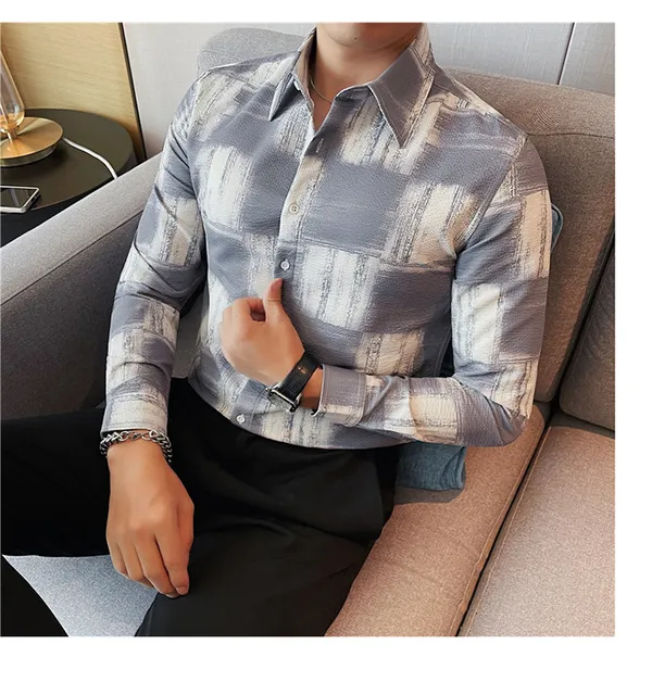 Grey_Polycotton_Printed_Full_Sleeve_Shirt_For_Men