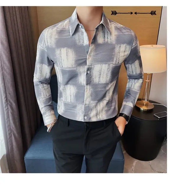 Grey_Polycotton_Printed_Full_Sleeve_Shirt_For_Men