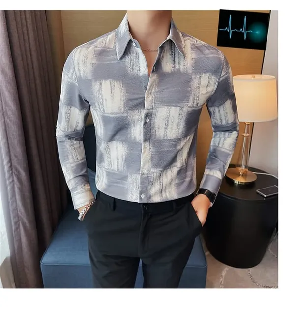 Grey_Polycotton_Printed_Full_Sleeve_Shirt_For_Men
