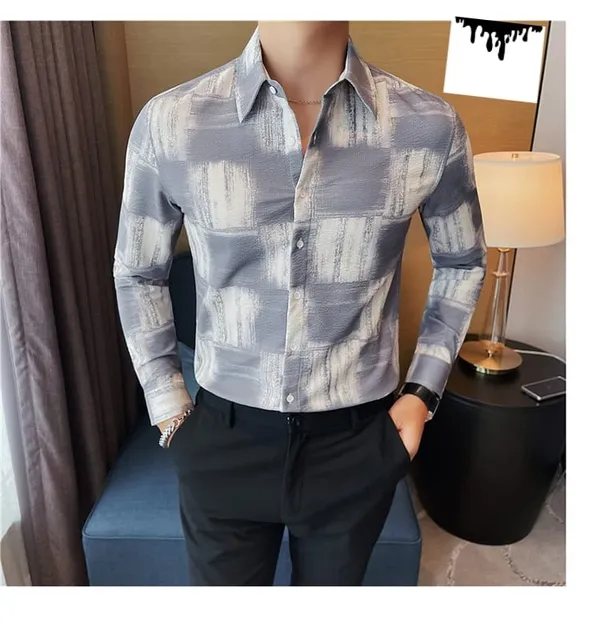 Grey_Polycotton_Printed_Full_Sleeve_Shirt_For_Men