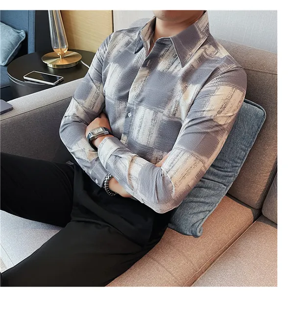 Grey_Polycotton_Printed_Full_Sleeve_Shirt_For_Men