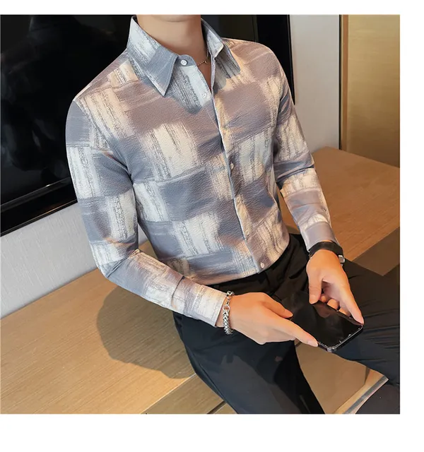Grey_Polycotton_Printed_Full_Sleeve_Shirt_For_Men