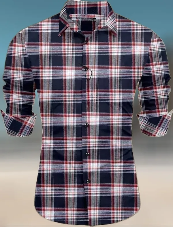 White_Cotton_Linen_Checkered_Full_Sleeve_Shirt_For_Men
