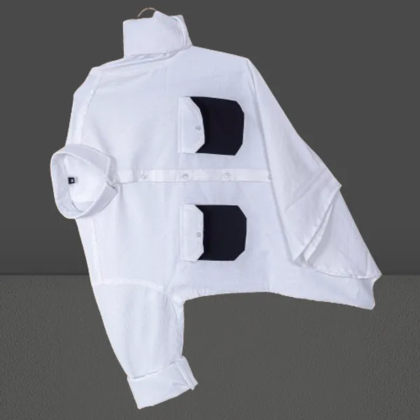 White_Cotton_Blend_Solid_Full_Sleeve_Shirt_For_Men