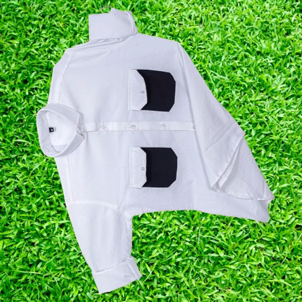 White_Cotton_Blend_Solid_Full_Sleeve_Shirt_For_Men