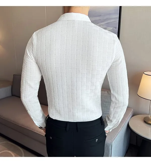 White_Polycotton_Solid_Full_Sleeve_Shirt_For_Men