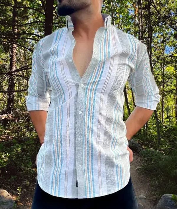 White_Polycotton_Printed_Full_Sleeve_Shirt_For_Men