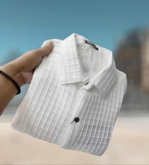 White__Cotton_Blend_Solid_Full_Sleeve_Shirt_For_Men