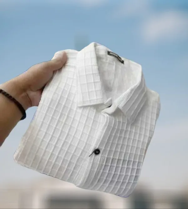 White__Cotton_Blend_Solid_Full_Sleeve_Shirt_For_Men