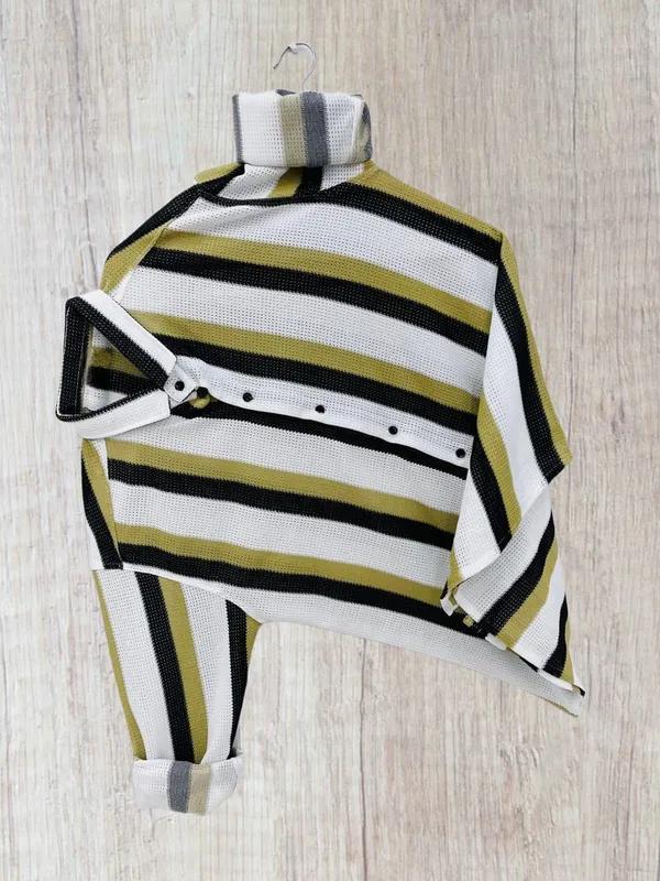 Yellow__Polycotton_Self_Design_Full_Sleeve_Shirt_For_Men