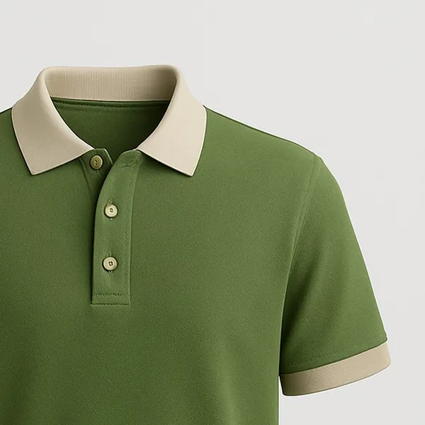 Olive_Half_Sleeve_Matty_Fabric_Polo_T-Shirt_|_For_Men