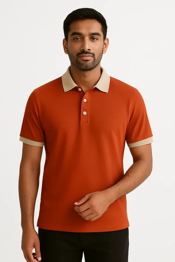 Orange_Color_Men_Polo_T-Shirt