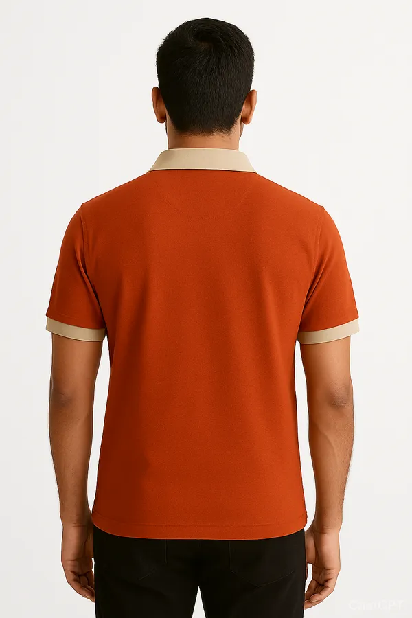 Orange_Color_Men_Polo_T-Shirt
