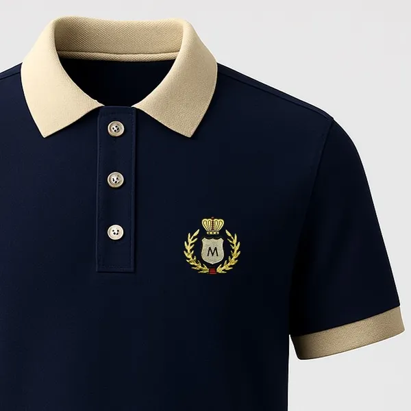 Navy_Blue_Half_Sleeve_Matty_Fabric_Polo_T-Shirt_|_For_Men