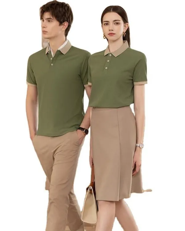 Olive_Half_Sleeve_Matty_Fabric_Polo_T-Shirt_|_For_Men