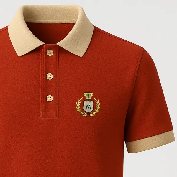 Orange_Half_Sleeve_Matty_Fabric_Polo_T-Shirt_|_For_Men