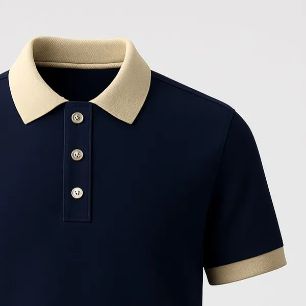 Navy_Blue_Half_Sleeve_Matty_Fabric_Polo_T-Shirt_|_For_Men