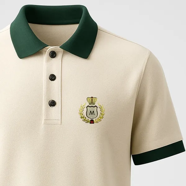Cream_Half_Sleeve_Matty_Fabric_Polo_T-Shirt_|_For_Men
