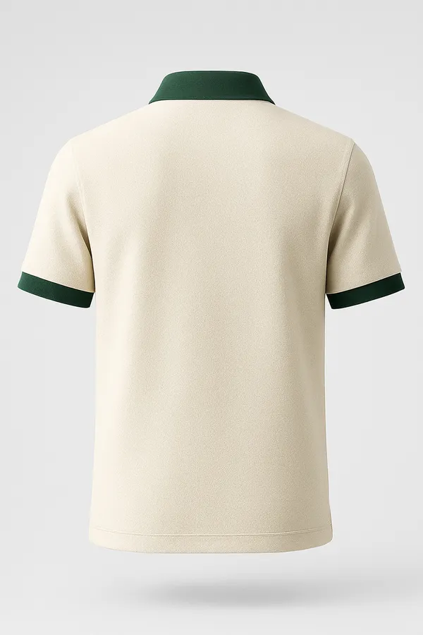 Cream_Half_Sleeve_Matty_Fabric_Polo_T-Shirt_|_For_Men