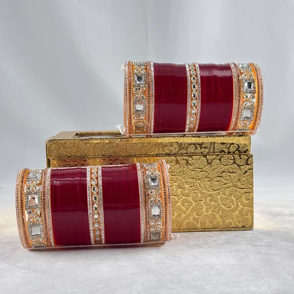 Blood_Red_Alloy,_Acrylic_Plastic_Bridal_Golden_Chooda_Set