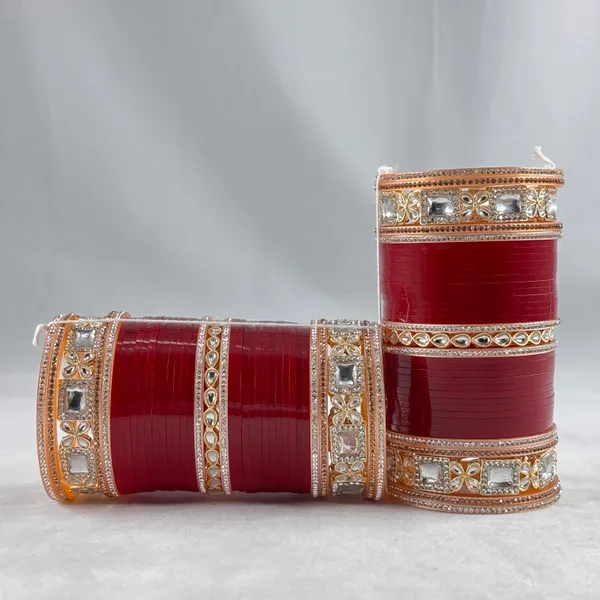 Blood_Red_Alloy,_Acrylic_Plastic_Bridal_Golden_Chooda_Set
